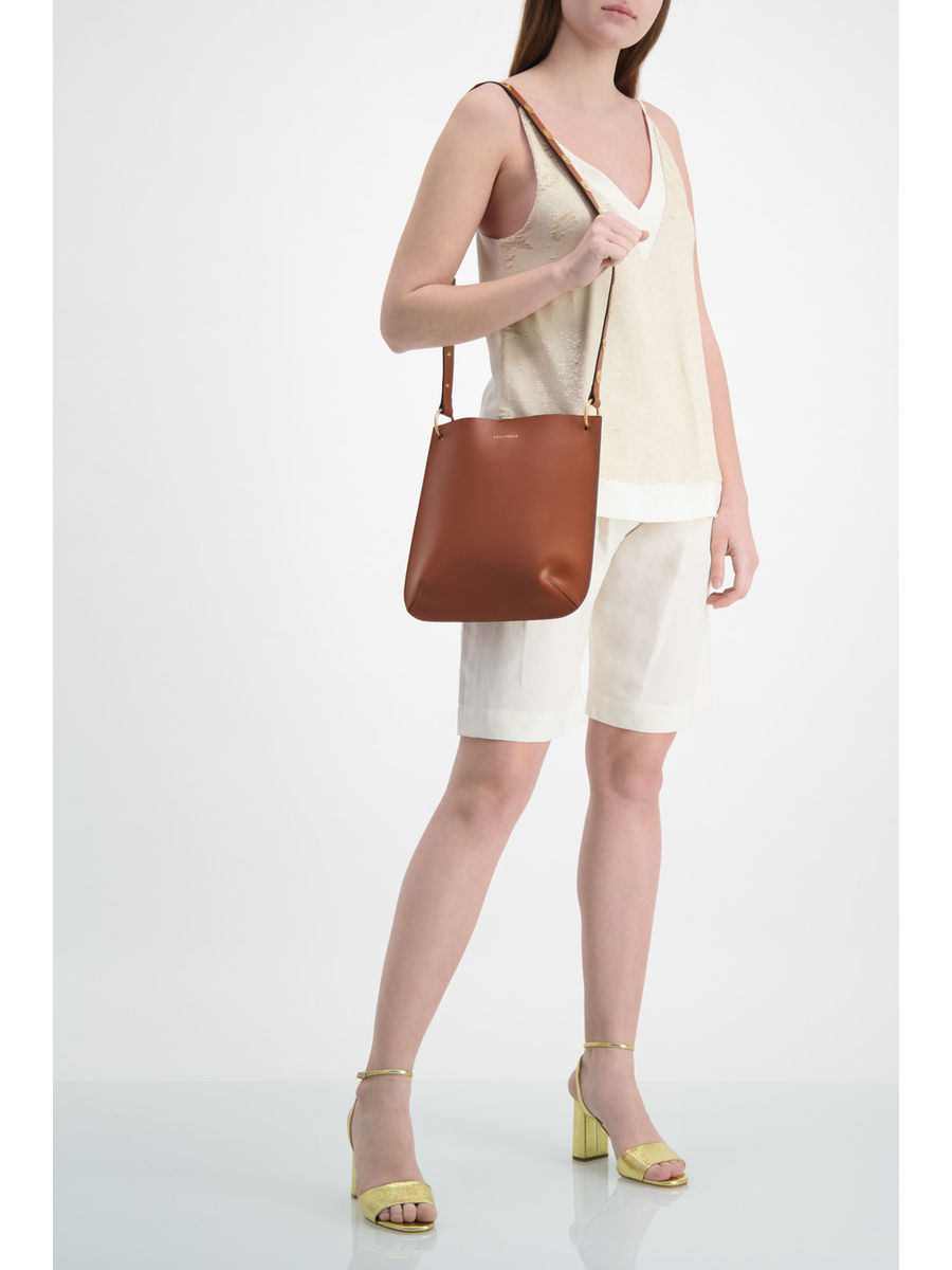 tan sling bag