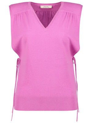 Tie at the sides pink top