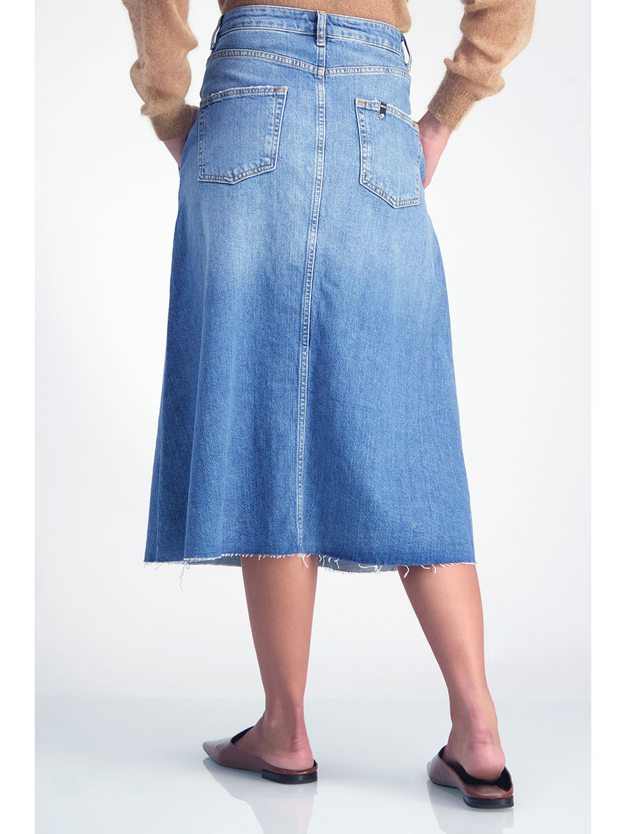 Liu Jo Button Me Up Denim Skirt Firusas Com