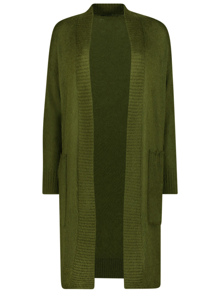 forest green cardigan