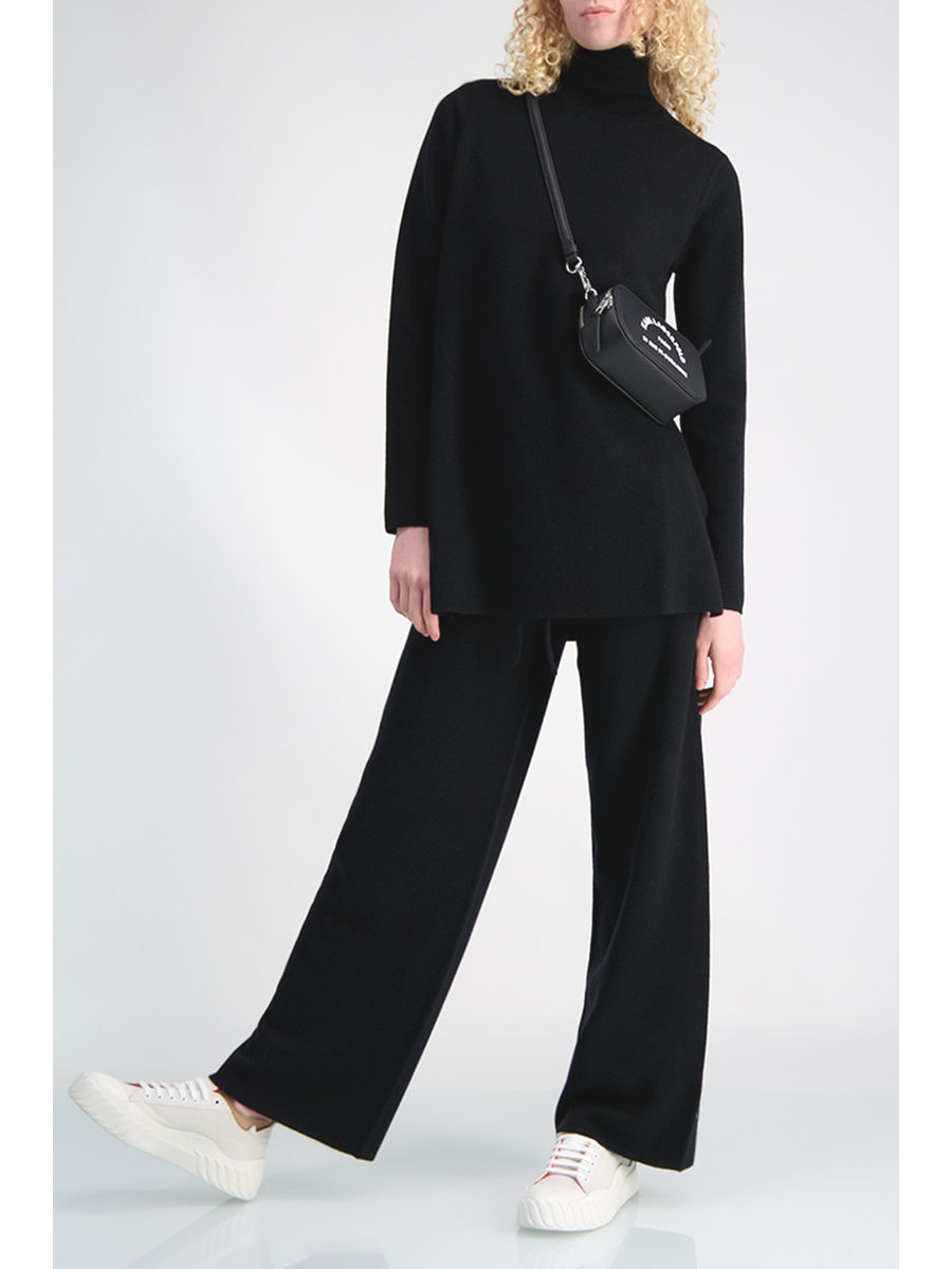 longline polo neck jumper womens
