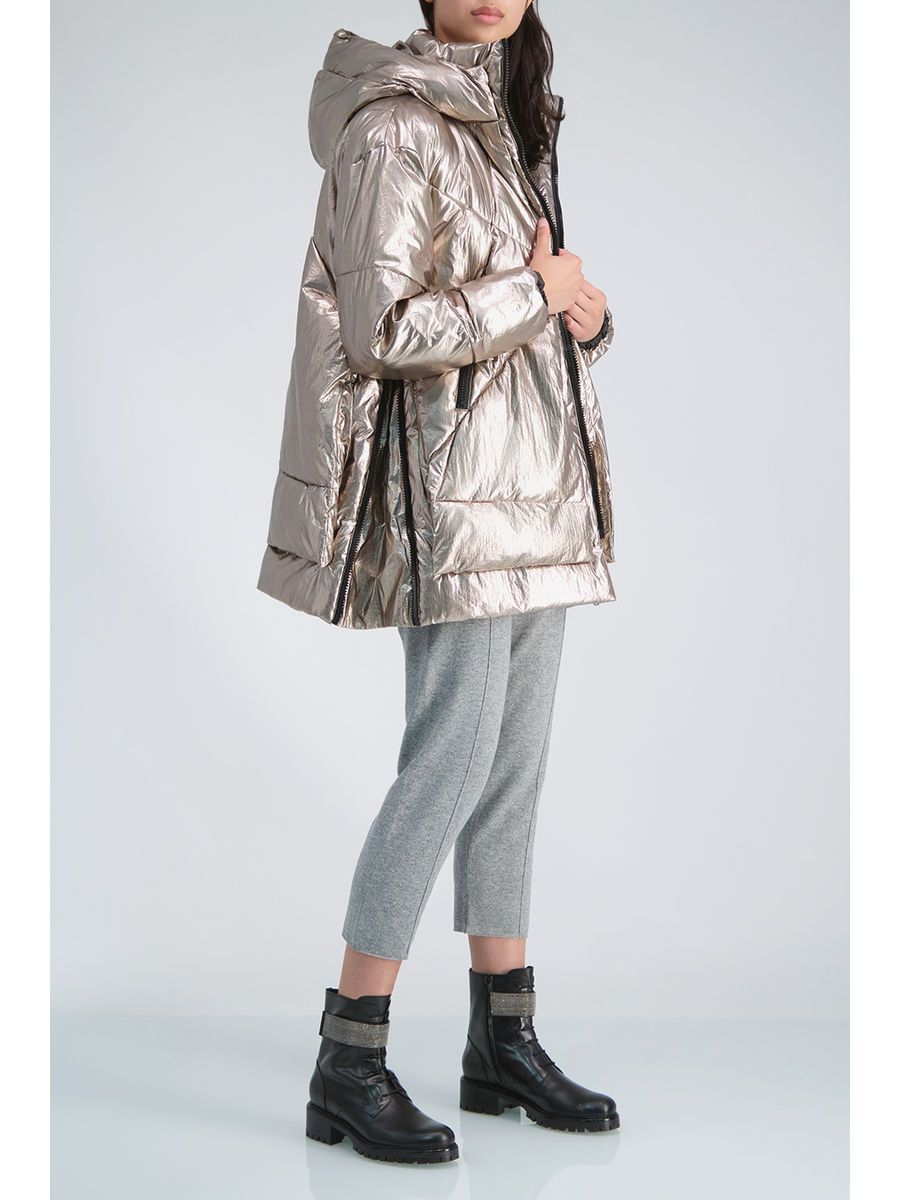 gold winter jacket