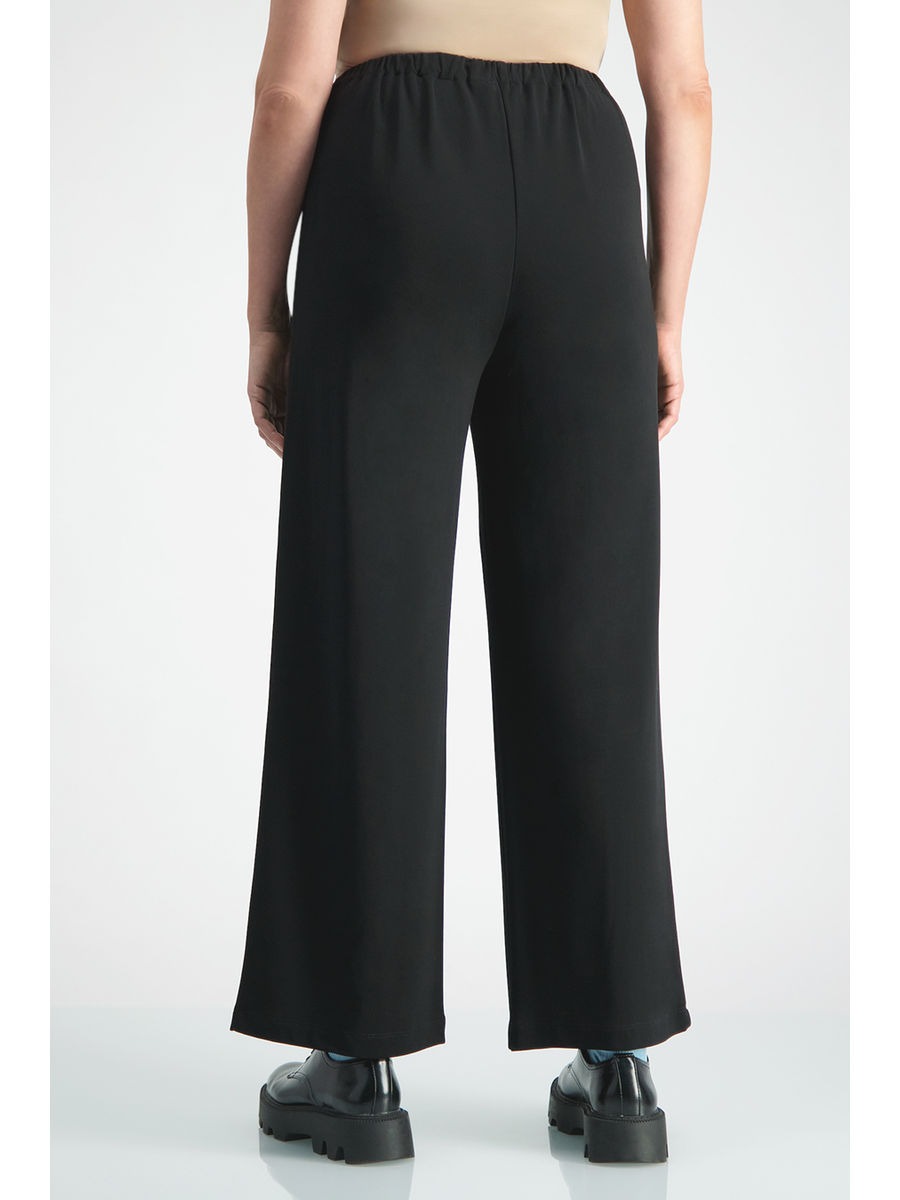 flared jersey trousers