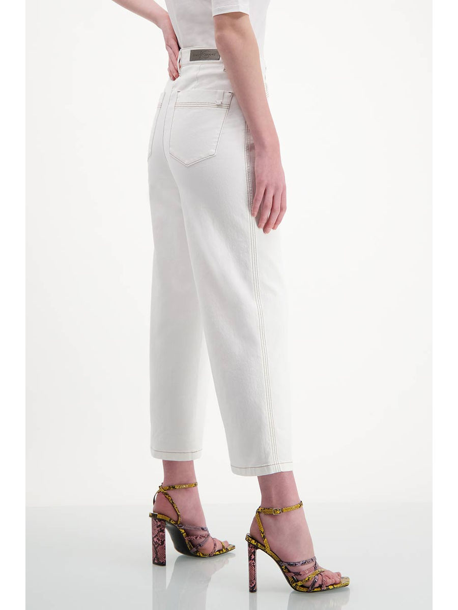 Luisa Cerano - Thread detailed flared jeans | Firusas.com