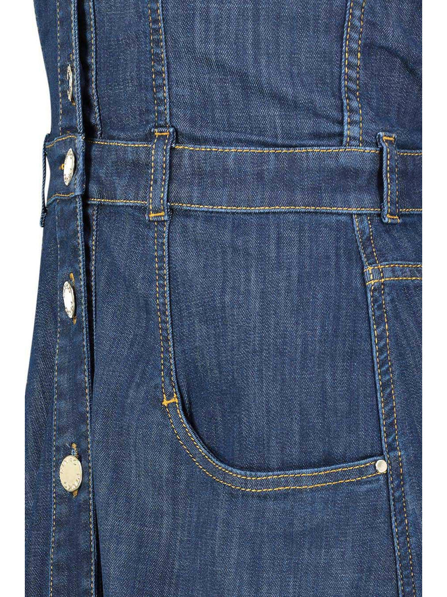 strappy patch pocket dress