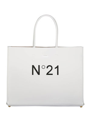 Logo print minimal shopper bag