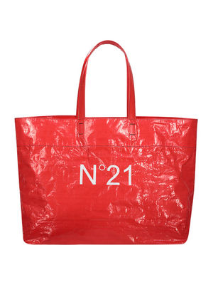Vibrant oversized shopper tote bag