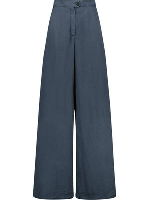 70s inspired wide leg trousers