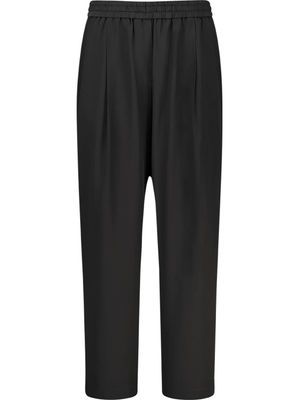 Charcoal stretch waist trousers