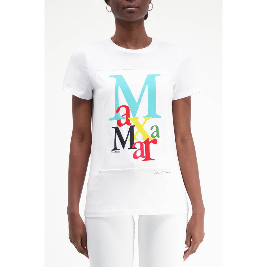 Max Mara - Short sleeve monogram t-shirt | Firusas.com