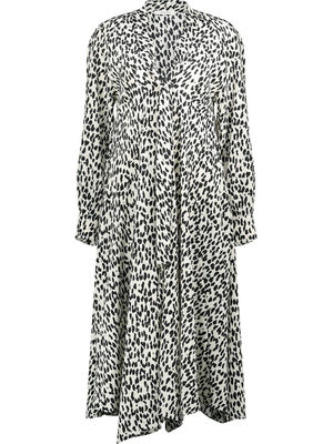 Monochromatic leopard print dress