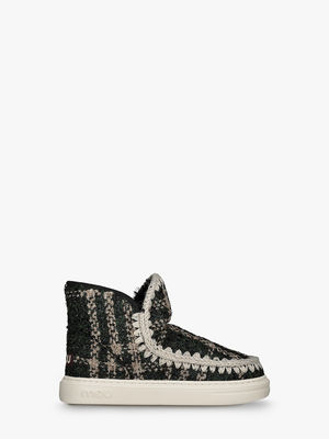 Eskimo tweed sneaker boots