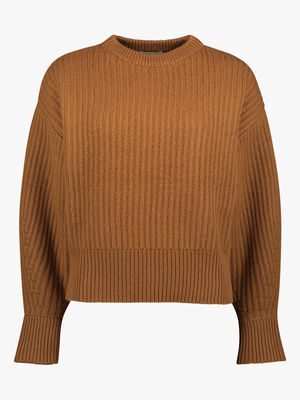 Ribbed wool blend sweater