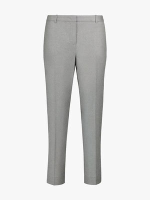 Ankle length wool trousers