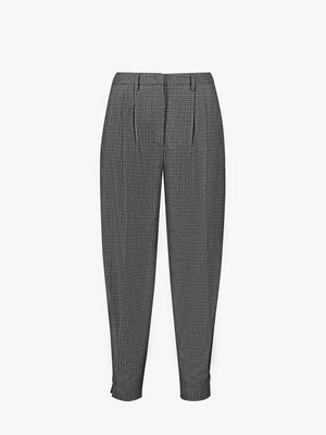 Wool tapered trousers