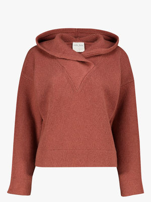 Cashmere knitted hoodie