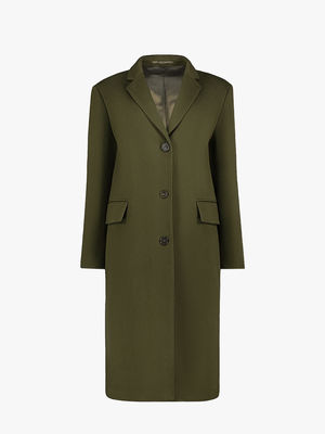 Amber single-breasted cashmere tailoring coat