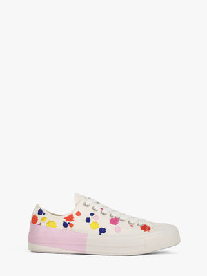 Embellished canvas sneakers
