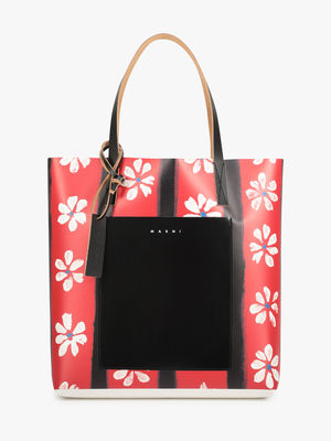 Daisy-print shopping bag