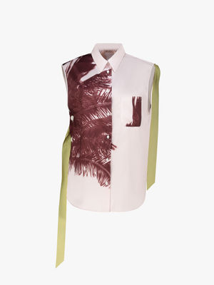 Palm tree-print shirt