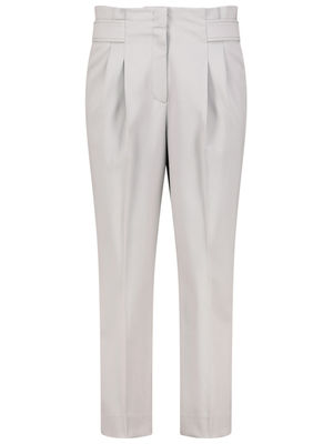 High-waist paperbag trousers
